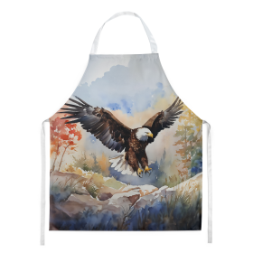 Watercolor Birds Apron (Dog Breed: Eagle 3213, size: large)