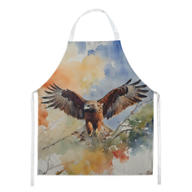 Watercolor Birds Apron (Dog Breed: Hawk 3231, size: large)