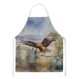 Watercolor Birds Apron (Dog Breed: Hawk 3233, size: large)