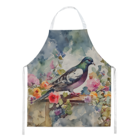 Watercolor Birds Apron (Dog Breed: Pigeon 3260, size: large)
