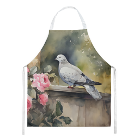 Watercolor Birds Apron (Dog Breed: Pigeon 3262, size: large)