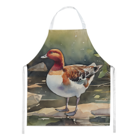Watercolor Birds Apron (Dog Breed: Redhead Duck 3263, size: large)
