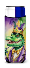 Mardi Gras 2024 Hugger for Ultra Slim Cans (Dog Breed: Alligator 5217, size: Slim Can)