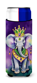 Mardi Gras 2024 Hugger for Ultra Slim Cans (Dog Breed: Elephant 5222, size: Slim Can)