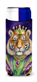 Mardi Gras 2024 Hugger for Ultra Slim Cans (Dog Breed: Tiger 5248, size: Slim Can)