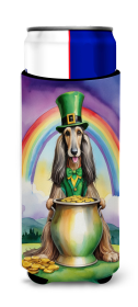Where the gold at Hugger for Ultra Slim Cans (Dog Breed: Afghan Hound 5466, size: Slim Can)