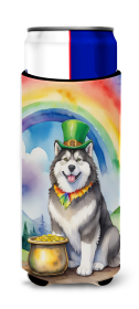 Where the gold at Hugger for Ultra Slim Cans (Dog Breed: Alaskan Malamute 5470, size: Slim Can)