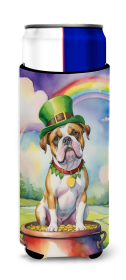 Where the gold at Hugger for Ultra Slim Cans (Dog Breed: American Bulldog 5471, size: Slim Can)