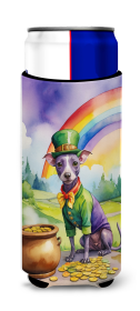 Where the gold at Hugger for Ultra Slim Cans (Dog Breed: American Hairless Terrier 5475, size: Slim Can)