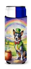 Where the gold at Hugger for Ultra Slim Cans (Dog Breed: Australian Cattle Dog 5478, size: Slim Can)