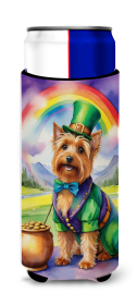 Where the gold at Hugger for Ultra Slim Cans (Dog Breed: Australian Terrier 5480, size: Slim Can)