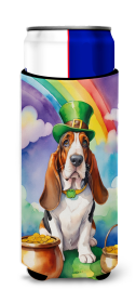 Where the gold at Hugger for Ultra Slim Cans (Dog Breed: Basset Hound 5482, size: Slim Can)