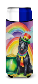 Where the gold at Hugger for Ultra Slim Cans (Dog Breed: Belgian Sheepdog 5488, size: Slim Can)