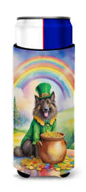 Where the gold at Hugger for Ultra Slim Cans (Dog Breed: Belgian Tervuren 5489, size: Slim Can)