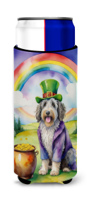 Where the gold at Hugger for Ultra Slim Cans (Dog Breed: Bergamasco Sheepdog 5490, size: Slim Can)
