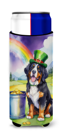 Where the gold at Hugger for Ultra Slim Cans (Dog Breed: Bernese Mountain Dog 5491, size: Slim Can)