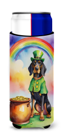 Where the gold at Hugger for Ultra Slim Cans (Dog Breed: Black and Tan Coonhound 5493, size: Slim Can)