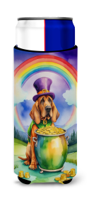Where the gold at Hugger for Ultra Slim Cans (Dog Breed: Bloodhound 5494, size: Slim Can)