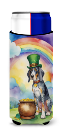 Where the gold at Hugger for Ultra Slim Cans (Dog Breed: Bluetick Coonhound 5495, size: Slim Can)