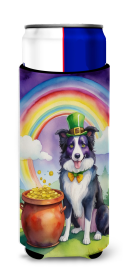 Where the gold at Hugger for Ultra Slim Cans (Dog Breed: Border Collie 5496, size: Slim Can)