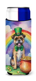 Where the gold at Hugger for Ultra Slim Cans (Dog Breed: Border Terrier 5497, size: Slim Can)