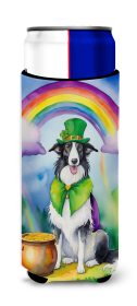 Where the gold at Hugger for Ultra Slim Cans (Dog Breed: Borzoi 5498, size: Slim Can)