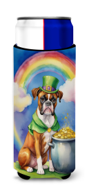 Where the gold at Hugger for Ultra Slim Cans (Dog Breed: Boxer 5502, size: Slim Can)