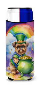 Where the gold at Hugger for Ultra Slim Cans (Dog Breed: Brussels Griffon 5505, size: Slim Can)