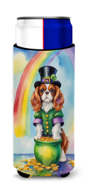Where the gold at Hugger for Ultra Slim Cans (Dog Breed: Cavalier Spaniel 5511, size: Slim Can)