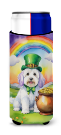 Where the gold at Hugger for Ultra Slim Cans (Dog Breed: Coton de Tulear 5521, size: Slim Can)