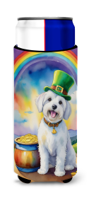 Where the gold at Hugger for Ultra Slim Cans (Dog Breed: Coton de Tulear 5522, size: Slim Can)
