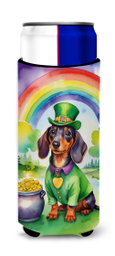 Where the gold at Hugger for Ultra Slim Cans (Dog Breed: Dachshund 5524, size: Slim Can)