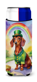 Where the gold at Hugger for Ultra Slim Cans (Dog Breed: Dachshund 5525, size: Slim Can)