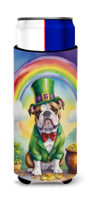Where the gold at Hugger for Ultra Slim Cans (Dog Breed: English Bulldog 5530, size: Slim Can)