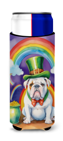 Where the gold at Hugger for Ultra Slim Cans (Dog Breed: English Bulldog 5531, size: Slim Can)
