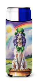 Where the gold at Hugger for Ultra Slim Cans (Dog Breed: English Setter 5534, size: Slim Can)