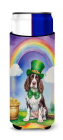 Where the gold at Hugger for Ultra Slim Cans (Dog Breed: English Springer Spaniel 5536, size: Slim Can)