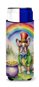 Where the gold at Hugger for Ultra Slim Cans (Dog Breed: French Bulldog 5541, size: Slim Can)