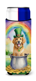 Where the gold at Hugger for Ultra Slim Cans (Dog Breed: Golden Retriever 5547, size: Slim Can)