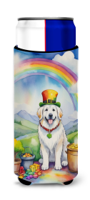 Where the gold at Hugger for Ultra Slim Cans (Dog Breed: Great Pyrenees 5551, size: Slim Can)