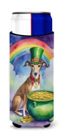 Where the gold at Hugger for Ultra Slim Cans (Dog Breed: Greyhound 5554, size: Slim Can)