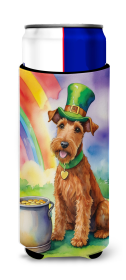 Where the gold at Hugger for Ultra Slim Cans (Dog Breed: Irish Terrier 5558, size: Slim Can)
