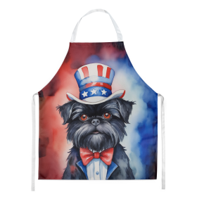 Patriotic American Apron (Dog Breed: Affenpinscher 5631, size: large)