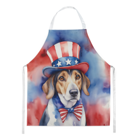 Patriotic American Apron (Dog Breed: American Foxhound 5641, size: large)