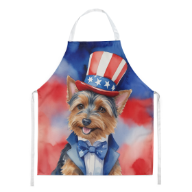 Patriotic American Apron (Dog Breed: Australian Terrier 5647, size: large)