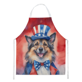 Patriotic American Apron (Dog Breed: Belgian Tervuren 5655, size: large)
