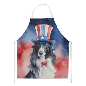 Patriotic American Apron (Dog Breed: Borzoi 5665, size: large)