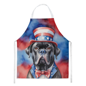 Patriotic American Apron (Dog Breed: Cane Corso 5677, size: large)