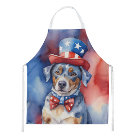 Patriotic American Apron (Dog Breed: Catahoula 5678, size: large)