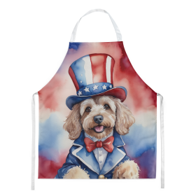 Patriotic American Apron (Dog Breed: Cockapoo 5689, size: large)